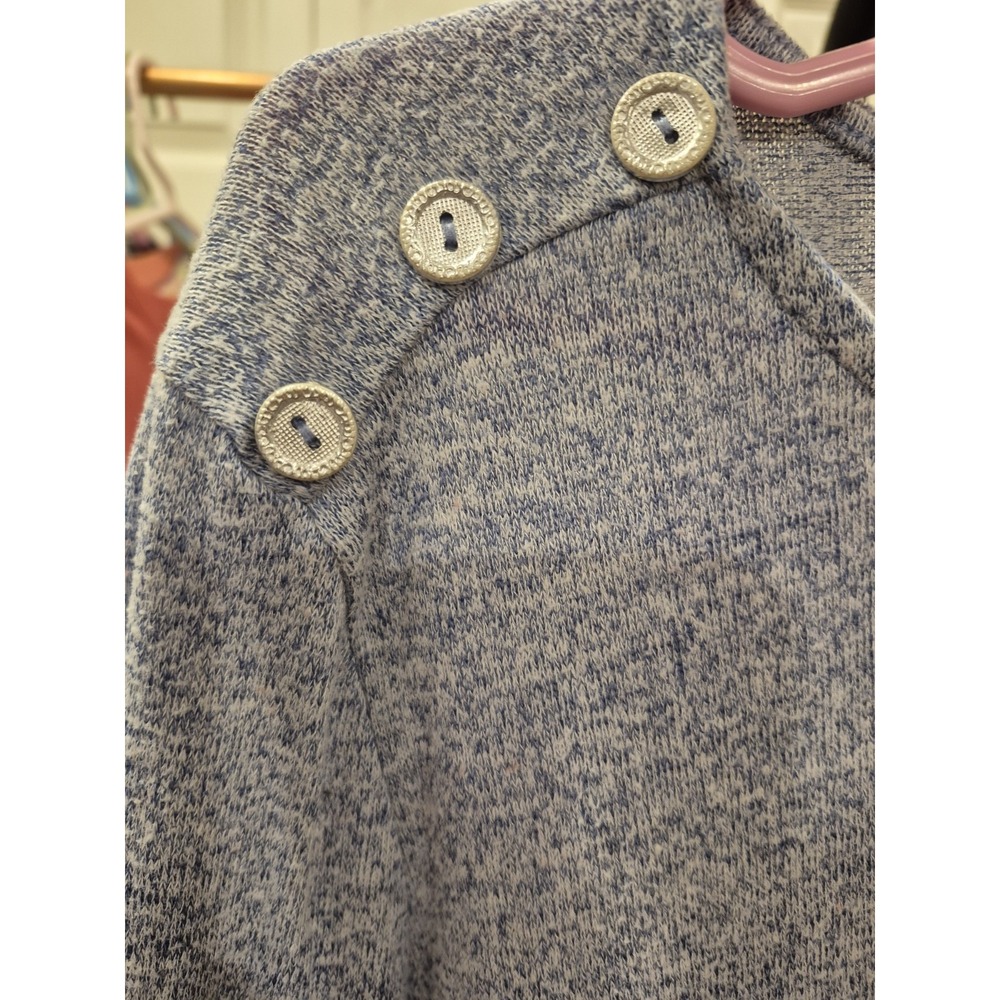 Iyla Woman Blue Top Blouse Long Sleeve Pullover Size‎ L GUC - Picture 4 of 10